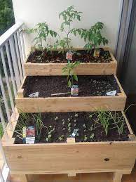 carre potager balcon terrasse 1m de large diy jardin en hauteur projets de jardins terrasse jardin