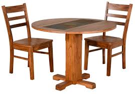 If you prefer an air of elegance, opt for a pedestal cherry dining room set with plush upholstered chairs. 3pc Dining Set Sadler S Home Furnishings Dining 3 Piece Sets