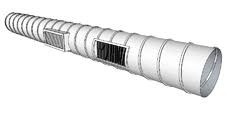 3d Model Of Curved Diffuser For Spiral Duct Duct Diffuser Duct Work