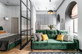 partition between living room houzz
