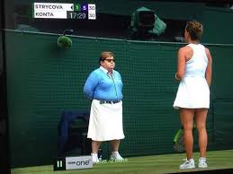 A line judge who was hit in the throat by a stray ball struck by novak djokovic at the us open has one person wrote: Elton John Is A Line Judge Walmartcelebrities