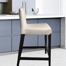 Ikea Henriksdal Bar Stool Chair Cover Beige Oatmeal Linen Small Affordable Designer Custom Handmade Trendy In 2021 Ikea Dining Chair Bar Stool Chairs Bar Stools