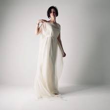 4.3 out of 5 stars 90. Simple Boho Wedding Dress Unstructured Silk Gown By Larimeloom