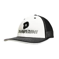 Demarini Stacked D Flexfit Hat White Black Charcoal Black Charcoal Flexfit Hats