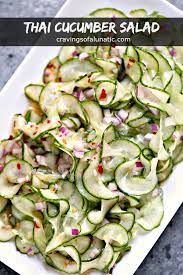 If the main dish was a spicy curry, the best side dish would be plain sliced vegetables (the dish on the bottom left: Thai Cucumber Salad Cravings Of A Lunatic