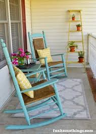 35 Colorful Porch Ideas Lolly Jane Front Porch Seating Rocking Chair Porch Front Porch Makeover