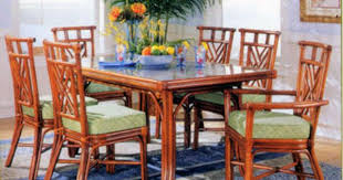 Key Largo Rectangle Cane Dining Room Set From Tickle Imports Model 17220 Rectangle Dining Room Set Wicker Dining Set Dining Room Furniture Sets