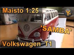 1 25 Maisto Special Edition Volkswagen T1 Samba Bus Modellauto Model Car Diecast Youtube