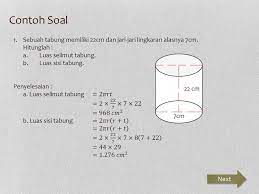 Bangun ruang yang dipelajari di tingkat sekolah dasar antara lain : Bangun Ruang Tabung Materi Contoh Soal Penyusun Soal Latihan Ppt Download