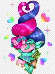 iphone x drawing true colors trolls animation poppy heart fictional character png pngegg iphone x drawing true colors trolls