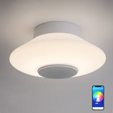 If you have any questions about your purchase or any other product for. Rgb Led Flush Mount Ceiling Light Remote App Control Bluetooth Music Speaker Light Bedroom Bar