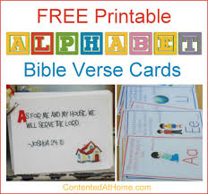 Free Alphabet Printables Abc Bible Verse Cards Contented