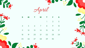 How to print a word calendar? April 2021 Wallpaper Calendar Desktop Templates