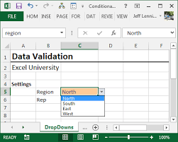 Create Dependent Drop Down Lists With Conditional Data Validation Excel University