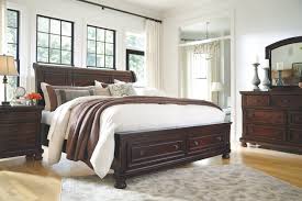 Porter Queen Sleigh Bed Rustic Brown Bedroom Furniture Sets Bedroom Sets Furniture