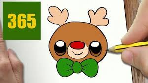 Comment Dessiner Rudolf Kawaii Etape Par Etape Dessins Kawaii Dessin Kawaii 365 Dessins Kawaii Kawaii