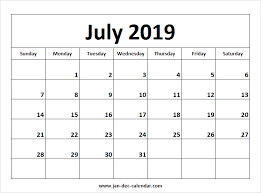 July 2019 Calendar August Calendar September Calendar Monthly Calendar Template