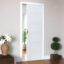 Single Pocket Imperial White Sliding Door System In Three Size Widths Pocket Doors White Internal Doors Sliding Pocket Doors