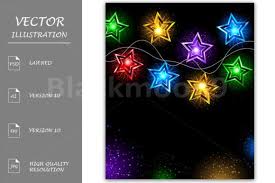 Download Garland Of Stars Graphic By Blackmoon9 Creative Fabrica In 2020 Xmas Lights Material Design Background Graphic SVG Cut Files