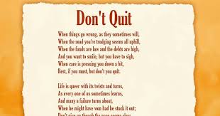 Image Result For Don T Quit Poem Pdf Dont Quit Poem Quites Poems