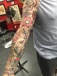 Cool Traditional Traditional Tattoo Traditional Tattoo Sleeve Tattoo Sleeve Filler