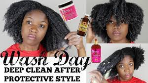 Deep conditioning(affiliate link) is easily one of the most important aspects of the curly and kinky hair care regimen. Deep Clean Wash Day Routine After Box Braids Youtube