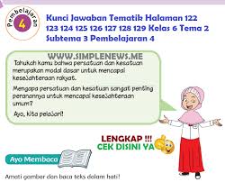 Maybe you would like to learn more about one of these? Lengkap Kunci Jawaban Tematik Halaman 122 123 124 125 126 127 128 129 Kelas 6 Tema 2 Subtema 3 Pembelajaran 4 Simple News Kunci Jawaban Lengkap Terbaru