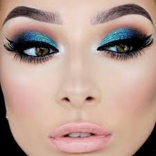 Pin By Carol Azevedo On Gussied Up Eye Shape Makeup Mermaid Makeup Blue Makeup