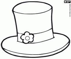 Printable top hat coloring page. The Top Hat Of The Groom Coloring Page Printable Game