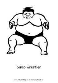 Sumo Wrestling Japanese Culture Coloring Pages Sumo Wrestler