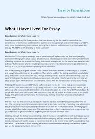 An article critique is a paper when you summarize and evaluate a piece of research, specifying its strengths and weaknesses. What I Have Lived For Essay Essay Example