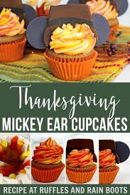 Place your order with cannons, today! Thanksgiving Mickey Cupcakes Pilgrim Mickey Ear Cupcakes