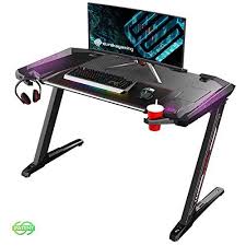 Eureka Ergonomic Bureau Gaming Z2 Bureau Gamer Nouveaux Design Pc Informatique Table Desk Avec Rvb Tapis Souris Ret Bureau De Jeu Bureau Gaming Porte Gobelet