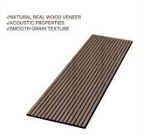 Luxury Walnut Acoustic Slat Wood Wall Panels | 3-Side Veneer – Unisoar