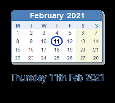 Join our email list for free to get updates on our latest 2021 calendars and more printables. February 11 2021 Calendar With Holiday Info And Count Down Ind