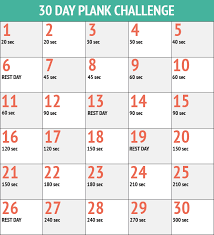 30 day plank challenge 30 day plank challenge 30 day