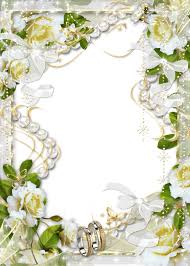 Beautiful Transparent Soft White Wedding Photo Frame With White Flowers Framed Wedding Photos Flower Frame Wedding Frames