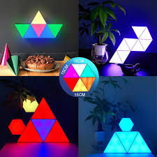 Get it as soon as fri, jul 16. Buy Triangle Wall Lights Smart Led Light Panels With Remote Control Modular Touch Sensitive Rgb Wall Decor Night Light Diy Geometric Splicing Colorful Quantum Light Blocks For Gaming Setup Bedroom 6 Pack Online In