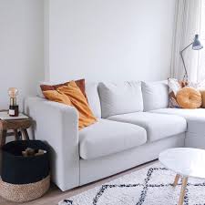 Ikea Vimle Bank H M Home Kussens Okergeel Wit Wonen Scandinavisch Wonen Nordic Home Minimal Scandinavian Style Schlafzimmer Buro Zimmer Wohnen