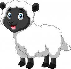 ovelha engracado dos desenhos animados um sorriso funny sheep sheep animal crafts for kids