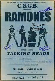 The Ramones 1975 Cbgb Concert Poster Avec Talking Heads Etsy In 2020 Concert Posters Punk Poster Music Poster