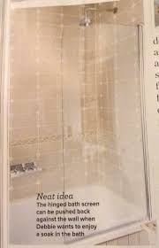Folding Shower Screen Folds Flat Against The Wall When Shower Not In Use Via Victoria Plumb Small Bathroom Shower Screen Bathroom Design