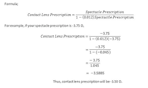 9 glasses to contacts conversion chart contact lenses