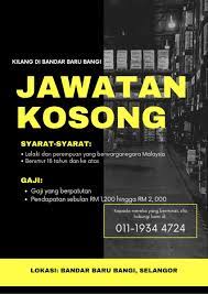 Bandar baru bangi hanya terletak 25 km dari pusat bandaraya kuala lumpur, dan berlokasi antara kajang dan putrajaya. Ohkerja On Twitter Hello We Are Looking For Full Time Employees To Join Our Company Bandar Baru Bangi Contact 011 119344724 To Set An Interview Date Https T Co 0k50vlsyjb