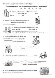 Possessive Adjectives Possessive Adjectives Adjectives Possessives