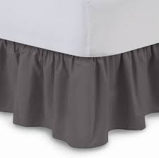 Fresh ideas ruffled eyelet bedskirt or pillowcase. Amazon Com Shopbedding Ruffled Bed Skirt Queen Dove Grey 14 Inch Drop Dust Ruffle With Platform Poly Cotton Fabric Available In All Bed Sizes And 16 Colors Blissford Kitchen Dining
