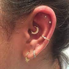 Daith Cartilage Lobe And Conch Piercings Earings Piercings Ear Jewelry Cute Ear Piercings