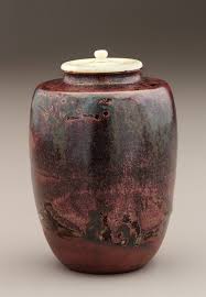 Takatori Tea Caddy Ivory Lid Edo Period Japan Japanese Ceramics Japanese Pottery Japanese Art
