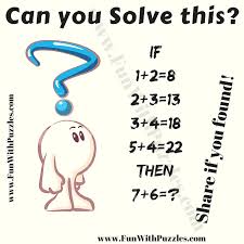 Questions on logical thinking, interactive tasks on intelligence and you may think that our brains are continually straining to solve that puzzles. Math Logic With Answer