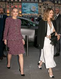 Vanessa Paradis Et Lily Rose Depp Reunies Elles Sont Sublimes Elle Lily Rose Melody Depp Vanessa Paradis Egerie Chanel